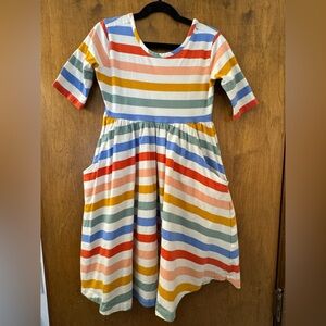 Hanna Andersson Multicolor Striped Kids Dress